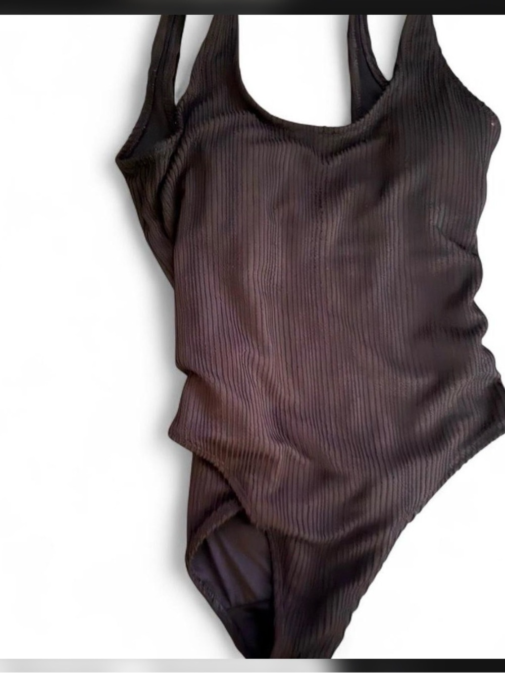 Old Navy Black One-Piece Swimsuit with Scoop Neck